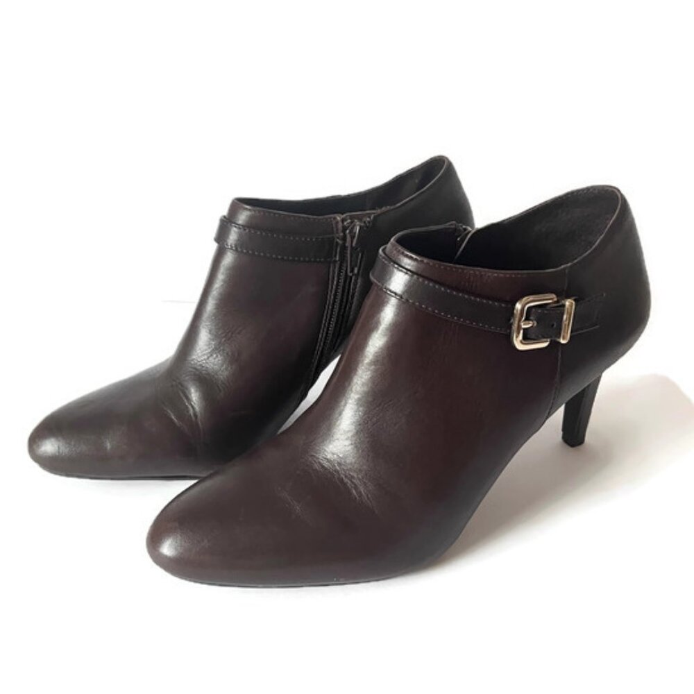 Melani Dark Brown Antonio booties - Picture 4 of 9